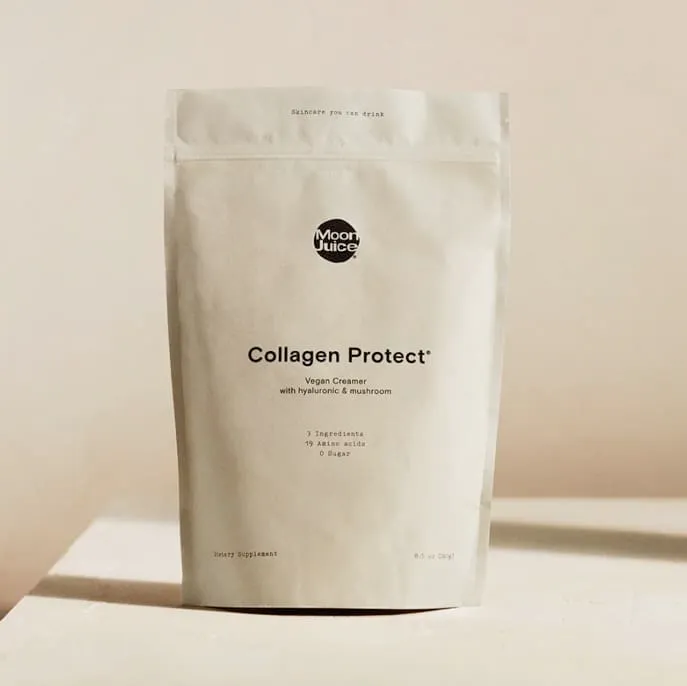 Moon Juice Collagen Protect vegan creamer pouch with hyaluronic and mushroom