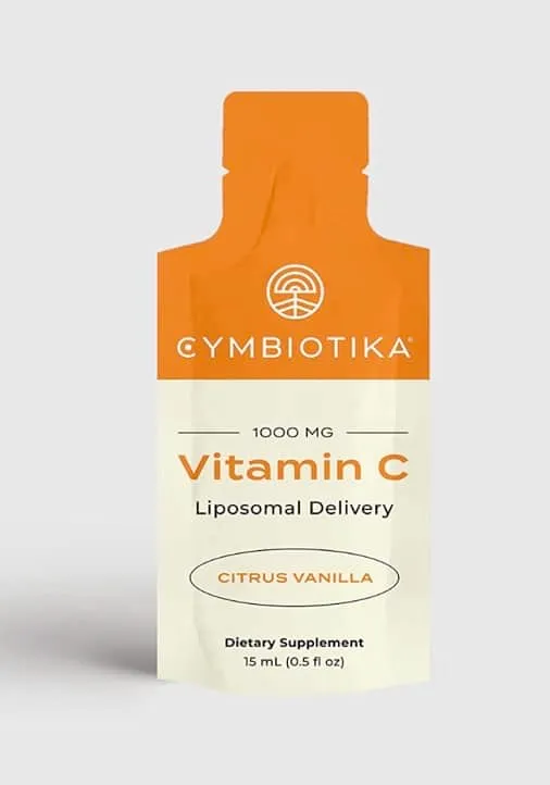 Cymbiotika liposomal vitamin C packet in citrus vanilla