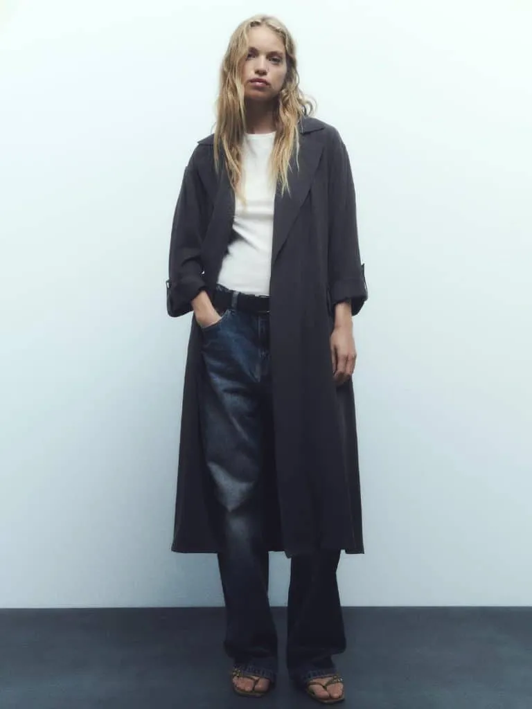 it girl trench coat