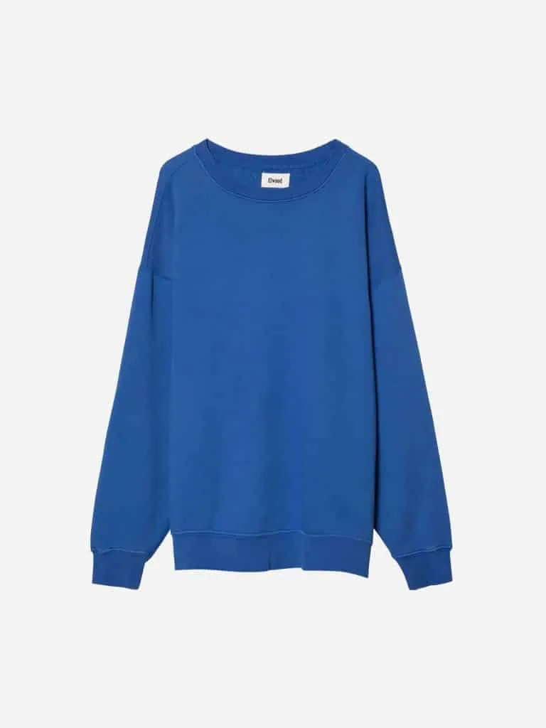 Elwood Oversized Core Crewneck sweatshirt in royal blue