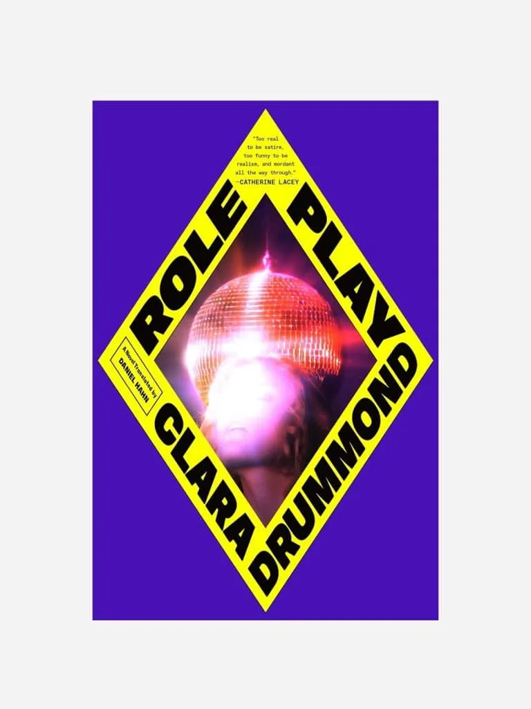 Role Play by Clara Drummond book cover with a pink disco ball on purple