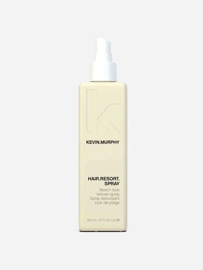 Kevin Murphy Hair Resort Spray bottle, cream plastic with a white spray nozzle