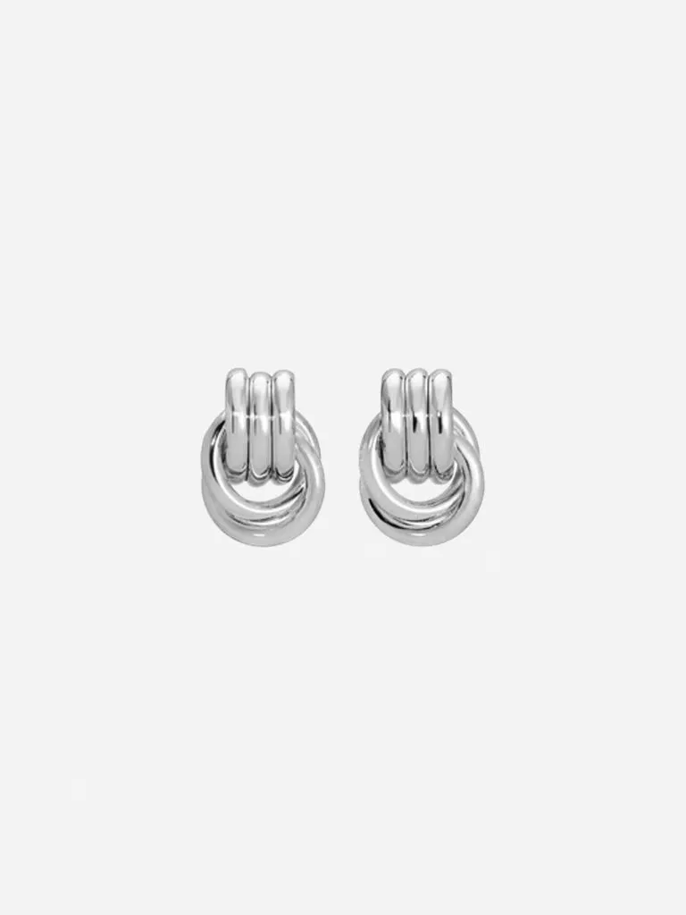 Heaven Mayhem Baby Knot earrings in silver
