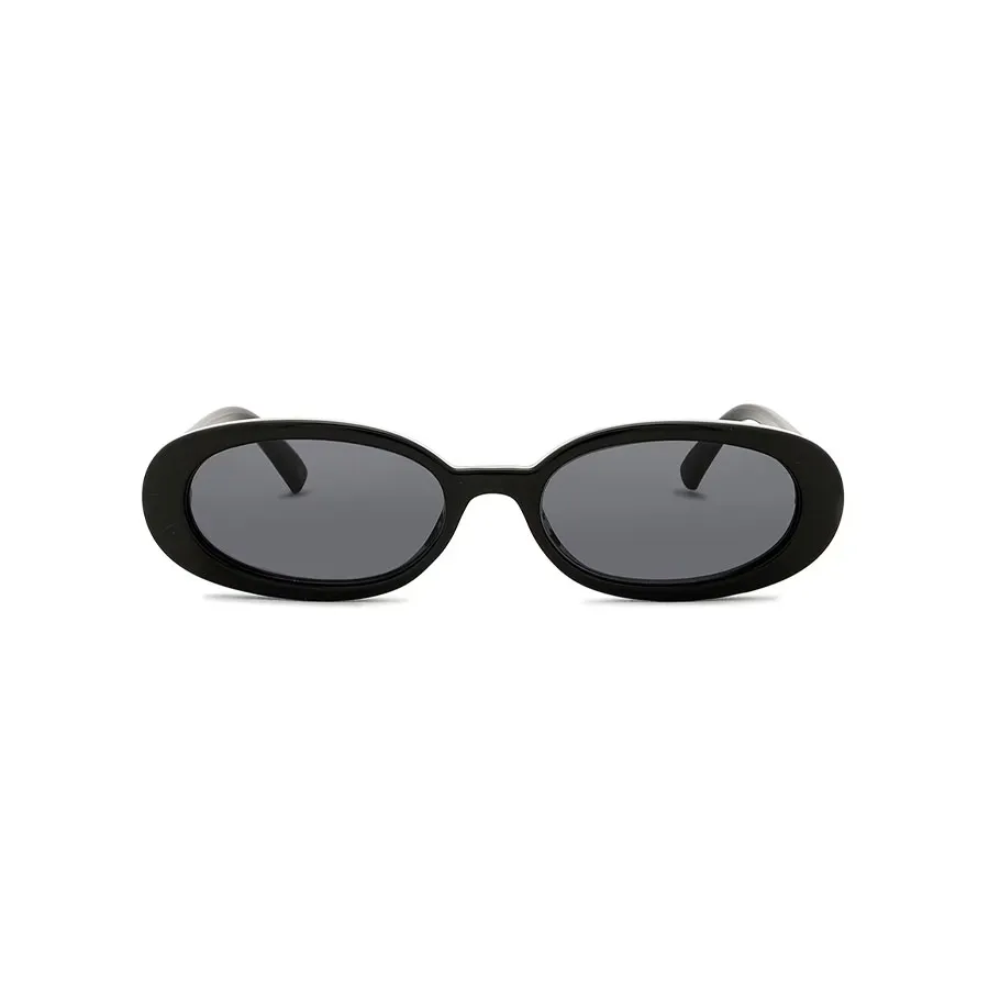 Le Specs Outta Love oval sunglasses in black