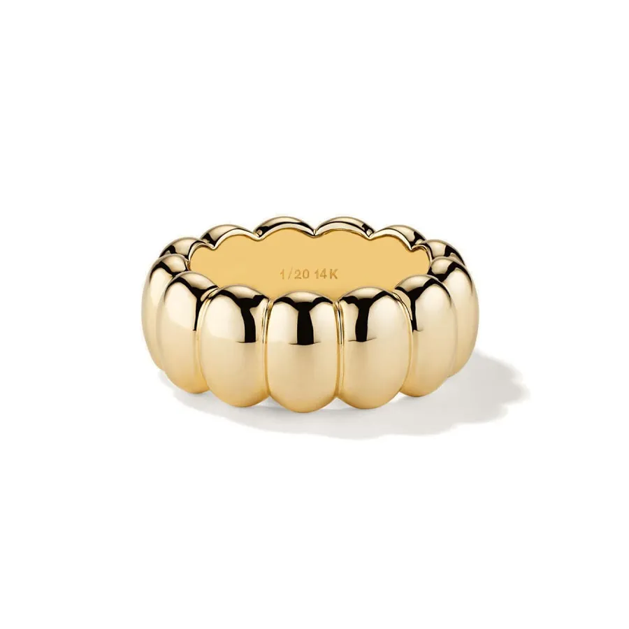 Gold chunky ring